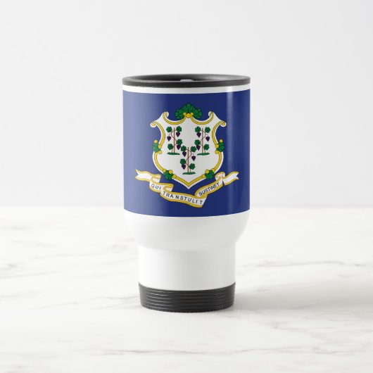Mug De Voyage Drapeau de l'État du Connecticut (Centre)