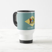 Mug De Voyage Drapeau de l'État du Delaware (Devant gauche)
