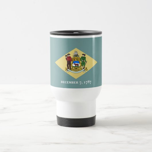 Mug De Voyage Drapeau de l'État du Delaware (Centre)