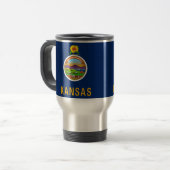 Mug De Voyage Drapeau de l'État du Kansas (Devant gauche)