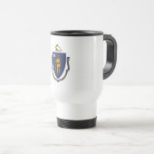 Mug De Voyage Drapeau de l'État du Massachusetts (Devant droit)
