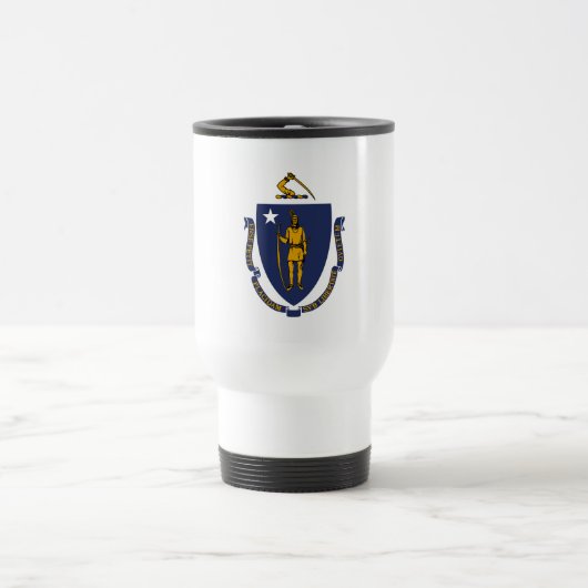 Mug De Voyage Drapeau de l'État du Massachusetts (Centre)