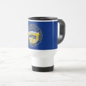 Mug De Voyage Drapeau de l'État du Nebraska (Devant droit)