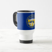 Mug De Voyage Drapeau de l'État du Nebraska (Devant gauche)