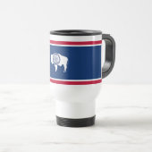 Mug De Voyage Drapeau de l'État du Wyoming (Devant droit)