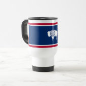 Mug De Voyage Drapeau de l'État du Wyoming (Devant gauche)