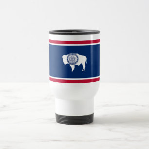 Mug De Voyage Drapeau de l'État du Wyoming
