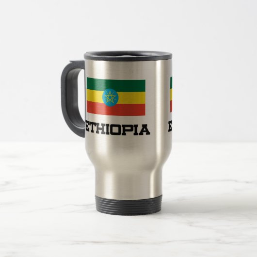 Mug De Voyage Drapeau de l'Ethiopie (Devant gauche)