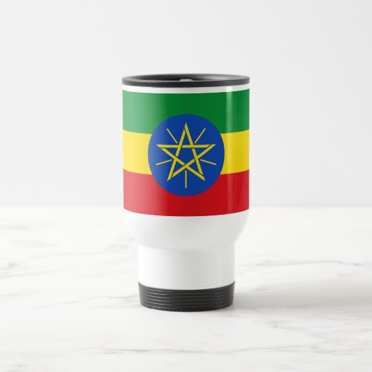 Mug De Voyage Drapeau de l'Éthiopie (Centre)
