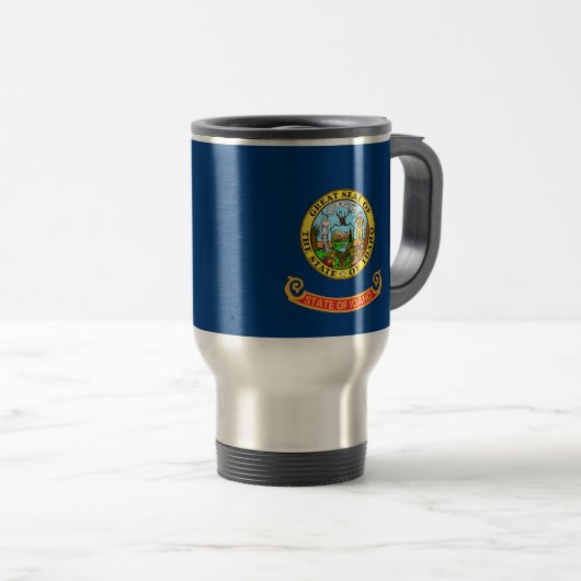 Mug De Voyage Drapeau de l'Idaho (Devant droit)