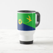 Mug De Voyage Drapeau de l'île Christmas (Devant droit)