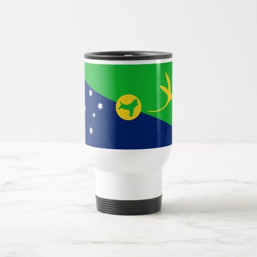 Mug De Voyage Drapeau de l'île Christmas (Centre)