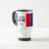 Mug De Voyage Drapeau de l'Iowa (Devant gauche)