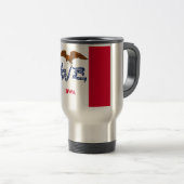 Mug De Voyage Drapeau de l'Iowa (Devant droit)