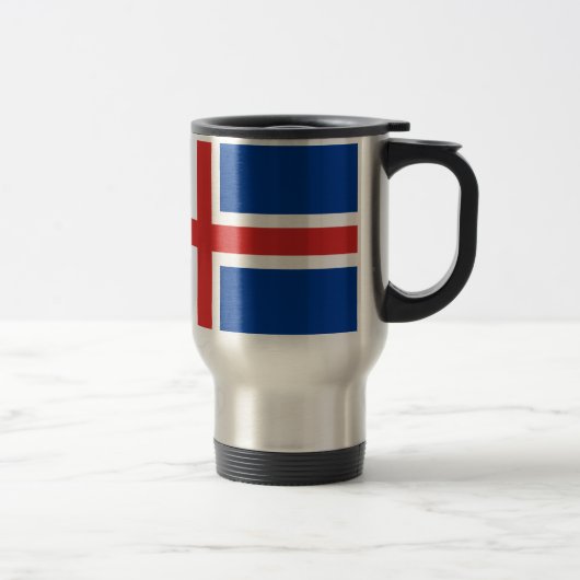 Mug De Voyage Drapeau de l'Islande (Droit)