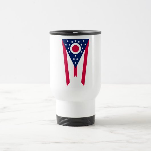 Mug De Voyage Drapeau de l'Ohio : la bannière Buckeye State (Centre)