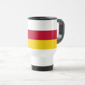 Mug De Voyage Drapeau de l'Ossétie du Nord (Devant droit)