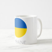 Mug de voyage Drapeau de l'Ukraine (Devant droit)