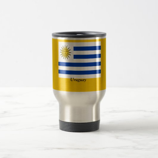 Mug De Voyage Drapeau de l'Uruguay (Centre)