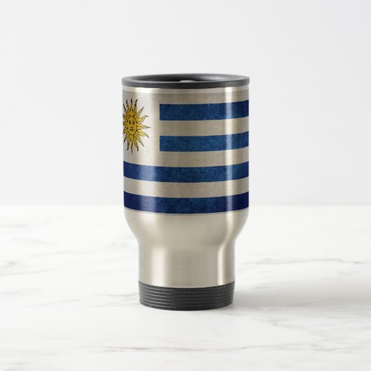 Mug De Voyage Drapeau de l'Uruguay (Centre)