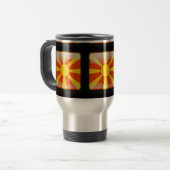 Mug De Voyage Drapeau de Macédoine (Devant gauche)