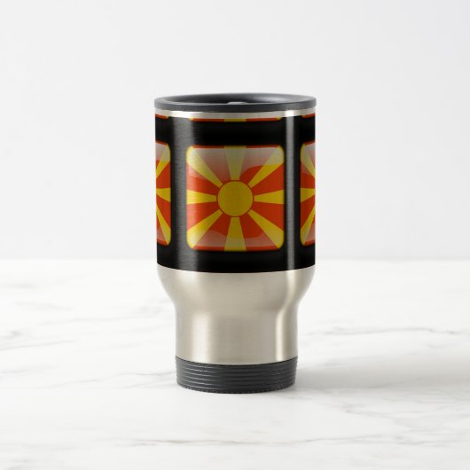 Mug De Voyage Drapeau de Macédoine (Centre)