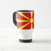 Mug De Voyage Drapeau de Macédoine du Nord (Devant gauche)