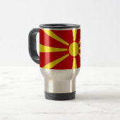 Mug De Voyage Drapeau de Macédoine du Nord (Devant gauche)
