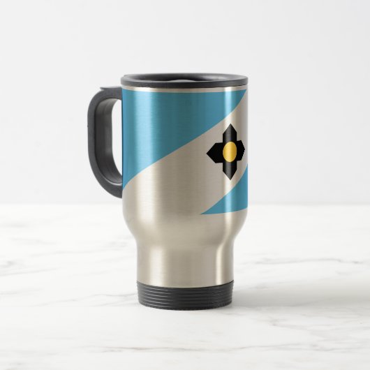 Mug De Voyage Drapeau de Madison, Wisconsin (Devant gauche)