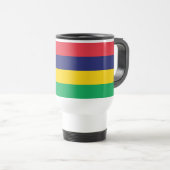 Mug De Voyage Drapeau de Maurice (Devant droit)