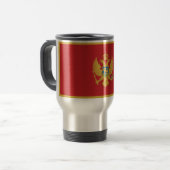 Mug De Voyage Drapeau de Monténégro (Devant gauche)