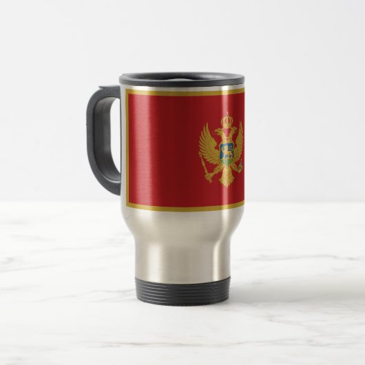 Mug De Voyage Drapeau de Monténégro (Devant gauche)