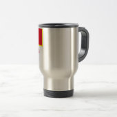 Mug De Voyage Drapeau de Monténégro avec le nom (Devant droit)