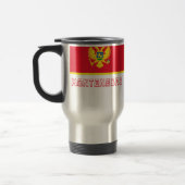 Mug De Voyage Drapeau de Monténégro avec le nom (Gauche)