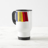 Mug De Voyage Drapeau de ondulation de la Roumanie (Devant gauche)