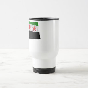 Mug De Voyage Drapeau de ondulation de la Syrie (1932-1958 et