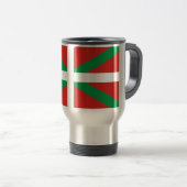 Mug De Voyage Drapeau de Pais Vasco (Espagne) (Devant droit)