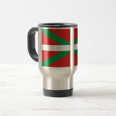 Mug De Voyage Drapeau de Pais Vasco (Espagne) (Devant gauche)