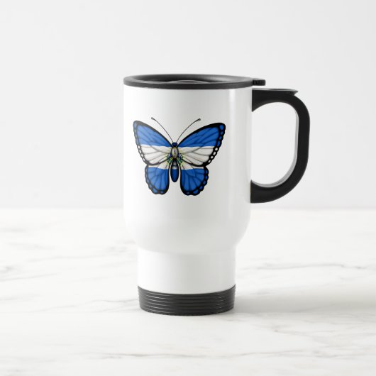 Mug De Voyage Drapeau de papillon du Salvador (Droite)