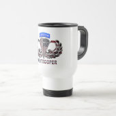 Mug De Voyage Drapeau de parachutiste américain conçu sur mesure (Devant droit)