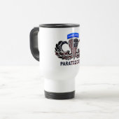 Mug De Voyage Drapeau de parachutiste américain conçu sur mesure (Devant gauche)