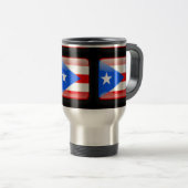 Mug De Voyage Drapeau de Porto Rico (Devant droit)