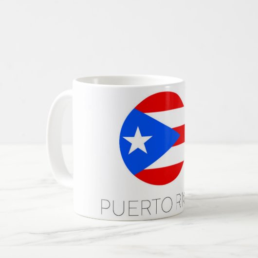 Mug de voyage Drapeau de Porto Rico (Devant gauche)