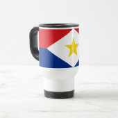 Mug De Voyage Drapeau de Saba (Devant gauche)