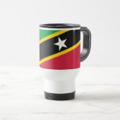 Mug De Voyage Drapeau de Saint-Kitts-et-Nevis (Devant droit)