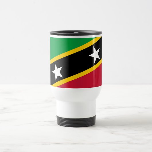 Mug De Voyage Drapeau de Saint-Kitts-et-Nevis (Centre)