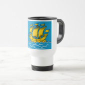 Mug De Voyage Drapeau de Saint-Pierre-et-Miquelon (Devant droit)