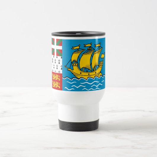 Mug De Voyage Drapeau de Saint-Pierre-et-Miquelon (Centre)