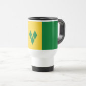 Mug De Voyage Drapeau de Saint-Vincent (Devant droit)