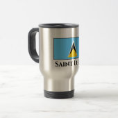 Mug De Voyage Drapeau de Sainte-Lucie (Devant gauche)